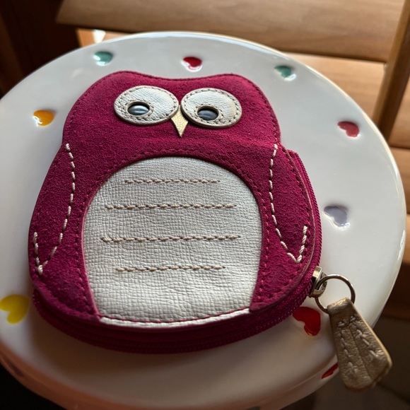 Coach Charming Owl Coin Purse Euc - Picture 4 of 7